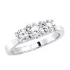 1 Carat Platinum Three Stone Diamond Engagement Ring Past Present Future -Fashion Accessories Shop jewelry 1 carat platinum three stone diamond engagement ring past present future main