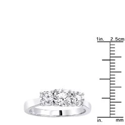1 Carat Platinum Three Stone Diamond Engagement Ring Past Present Future 9 1 Carat Platinum Three Stone Diamond Engagement Ring Past Present Future -Fashion Accessories Shop jewelry 1 carat platinum three stone diamond engagement ring past present future ruler