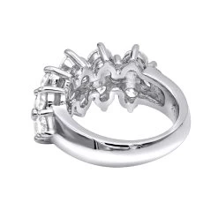 14K White Gold Diamond Anniversary Wedding Ring VS Round Brilliant Diamonds 3.2Ct -Fashion Accessories Shop jewelry 14k gold diamond anniversary wedding ring vs round brilliant diamonds 32ct backwh