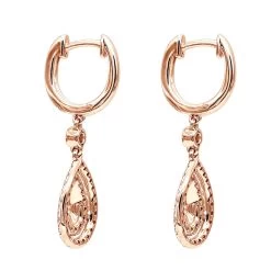 14K White Gold Diamond Dangle Drop Earrings For Women By Luxurman 1.2ct -Fashion Accessories Shop jewelry 14k gold diamond dangle drop earrings for women by luxurman 12ct backro