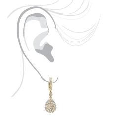 14K White Gold Diamond Dangle Drop Earrings For Women By Luxurman 1.2ct -Fashion Accessories Shop jewelry 14k gold diamond dangle drop earrings for women by luxurman 12ct bodye