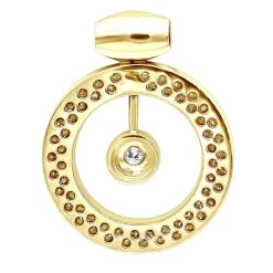 14K White Gold Large Round Shape Diamond Circle Pendant For Women 5.25CT Luxurman -Fashion Accessories Shop jewelry 14k gold large round shape diamond circle pendant for women 525ct luxurman backye