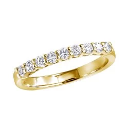 18K White Gold G VS Diamond Band For Women LUXURMAN 9 Stone Anniversary Ring -Fashion Accessories Shop jewelry 18k gold g vs diamond band for women luxurman 9 stone anniversary ring ye