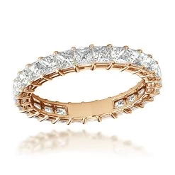 18K White Gold Princess Cut Diamond Eternity Band For Women 2 Carat Anniversary Ring -Fashion Accessories Shop jewelry 18k gold princess cut diamond eternity band for women 2 carat anniversary ring ro