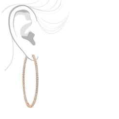 2.5 Inch Inside Out Diamond Hoop Earrings For Women 5 Carat VS Diamonds 14K Yellow Gold -Fashion Accessories Shop jewelry 25 inch inside out diamond hoop earrings for women 5 carat vs diamonds 14k gold 001285 bodro 1