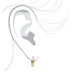 Classy Small 1/2 Inch Diamond Hoop Earrings 14K Yellow Gold Huggies Round Diamonds -Fashion Accessories Shop jewelry classy small 12 inch diamond hoop earrings 14k gold huggies round diamonds bodye