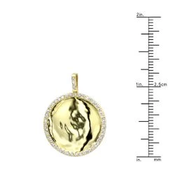 Engravable 14K Yellow Gold Diamond Circle Pendant For Women 1 Carat Medallion 13 Engravable 14K Yellow Gold Diamond Circle Pendant For Women 1 Carat Medallion -Fashion Accessories Shop jewelry engravable 14k gold diamond circle pendant for women 1 carat medallion rulerye 1