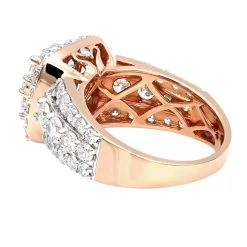 Large 4 Carat Cushion Cut Shape Halo Diamond Engagement Ring 14K Yellow Gold 17 Large 4 Carat Cushion Cut Shape Halo Diamond Engagement Ring 14K Yellow Gold -Fashion Accessories Shop jewelry large 4 carat cushion cut shape halo diamond engagement ring 14k gold backro 1