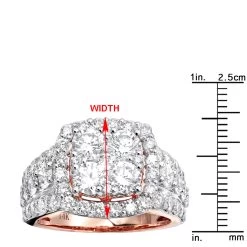 Large 4 Carat Cushion Cut Shape Halo Diamond Engagement Ring 14K Yellow Gold 21 Large 4 Carat Cushion Cut Shape Halo Diamond Engagement Ring 14K Yellow Gold -Fashion Accessories Shop jewelry large 4 carat cushion cut shape halo diamond engagement ring 14k gold rulerro 1