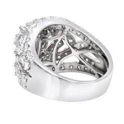 14K White Gold Cluster Diamond Right Hand Ring For Women 4CT By Luxurman -Fashion Accessories Shop jewelry right hand rings 14k gold cluster diamond ring for women 4ct by luxurman backwh