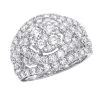 14K White Gold Cluster Diamond Right Hand Ring For Women 4CT By Luxurman -Fashion Accessories Shop jewelry right hand rings 14k gold cluster diamond ring for women 4ct by luxurman mainwh