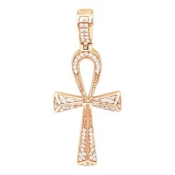 Small Egyptian Ankh Diamond Cross Pendant 14K White Gold Symbol Of Life 0.2ct -Fashion Accessories Shop jewelry small egyptian ankh diamond cross pendant in 14k gold symbol of life 02ct ro