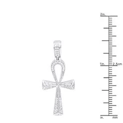 Small Egyptian Ankh Diamond Cross Pendant 14K White Gold Symbol Of Life 0.2ct -Fashion Accessories Shop jewelry small egyptian ankh diamond cross pendant in 14k gold symbol of life 02ct rulerwh
