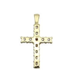 Unique 14K Yellow Gold Ruby And Diamond Cross Pendant For Women 1.33ct By Luxurman -Fashion Accessories Shop jewelry unique 14k gold ruby and diamond cross pendant for women 133ct by luxurman backye