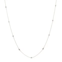 Unique 36inch Blue Diamonds By The Yard Women's Necklace 14K Yellow Gold Chain 1.4ct -Fashion Accessories Shop jewelry unique 36inch blue diamonds by the yard womens necklace 14k gold chain 14ct ro