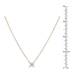 Unique Ladies 14K Rose Gold Flower Neckace With 1 Carat Marquise Cut Diamonds 13 Unique Ladies 14K Rose Gold Flower Neckace With 1 Carat Marquise Cut Diamonds -Fashion Accessories Shop jewelry unique ladies 14k gold flower neckace with 1 carat marquise cut diamonds rulerro
