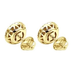 Unique 14K White Gold Large Diamond Stud Earrings Clusters 2 Carat Halo Look -Fashion Accessories Shop jewelry unique real 14k gold large diamond stud earrings clusters 2 carat halo look backye