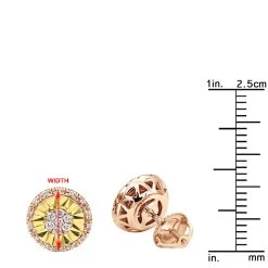 Unique 14K White Gold Large Diamond Stud Earrings Clusters 2 Carat Halo Look -Fashion Accessories Shop jewelry unique real 14k gold large diamond stud earrings clusters 2 carat halo look rulerro