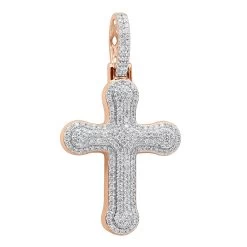 Uniquely Designed 14K Yellow Gold Pave Diamond Cross Pendant For Men & Women 1.2ct -Fashion Accessories Shop jewelry uniquely designed 14k gold pave diamond cross pendant for men women 12ct 803185 ro