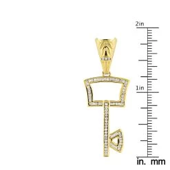 Key Necklaces 14K Yellow Gold Diamond Key Pendant 0.43ct -Fashion Accessories Shop key necklaces 14k gold diamond key pendant 043ct p 7090 rulerye