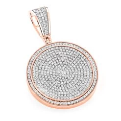 Ladies 10K White Gold Diamond Iced Out Medallion Pendant 1 Carat -Fashion Accessories Shop ladies 10k gold diamond iced out medallion pendant 116ct ro