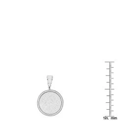 Ladies 10K White Gold Diamond Iced Out Medallion Pendant 1 Carat -Fashion Accessories Shop ladies 10k gold diamond iced out medallion pendant 116ct rulerwh