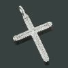 Ladies 14K White Gold Designer Diamond Cross Pendant 1.41ct -Fashion Accessories Shop ladies 14k gold designer diamond cross pendant 141ct p 6546