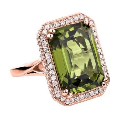 Ladies 14K White Gold Peridot Quartz Gemstone Diamond Cocktail Ring 1.75ct -Fashion Accessories Shop ladies 14k gold peridot quartz gemstone diamond cocktail ring 175ct rose
