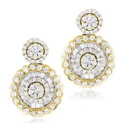 Ladies 18K White Gold Designer Diamond Earrings 1.78ct -Fashion Accessories Shop ladies 18k gold designer diamond earrings 178ct p 7153 ye