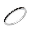 Ultra Thin Ladies Black Diamond Band Stackable 0.3ct 14K White Gold -Fashion Accessories Shop ladies black diamond band stackable 03ct 14k gold wh