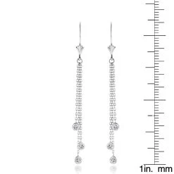 Ladies Chandelier Earrings With Diamonds By The Yard 0.6ct 14K White Gold 13 Ladies Chandelier Earrings With Diamonds By The Yard 0.6ct 14K White Gold -Fashion Accessories Shop ladies chandelier earrings with diamonds by the yard 06ct 14k gold rulerwh