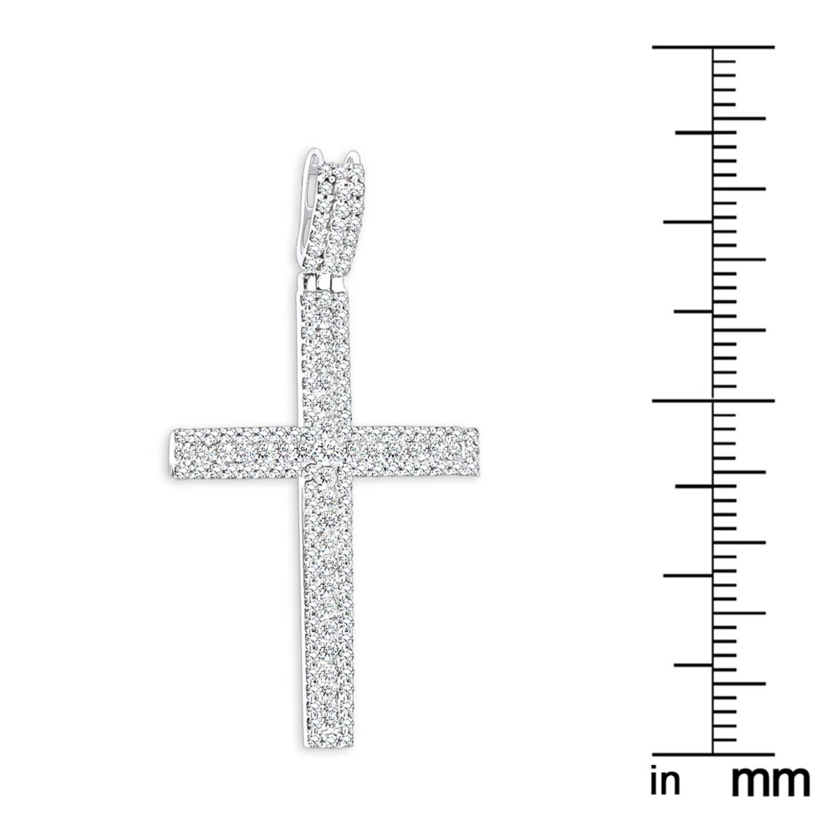 Ladies Diamond Crosses 14K White Gold Diamond Cross Pendant 1.36ct 8 Ladies Diamond Crosses 14K White Gold Diamond Cross Pendant 1.36ct - Image 6