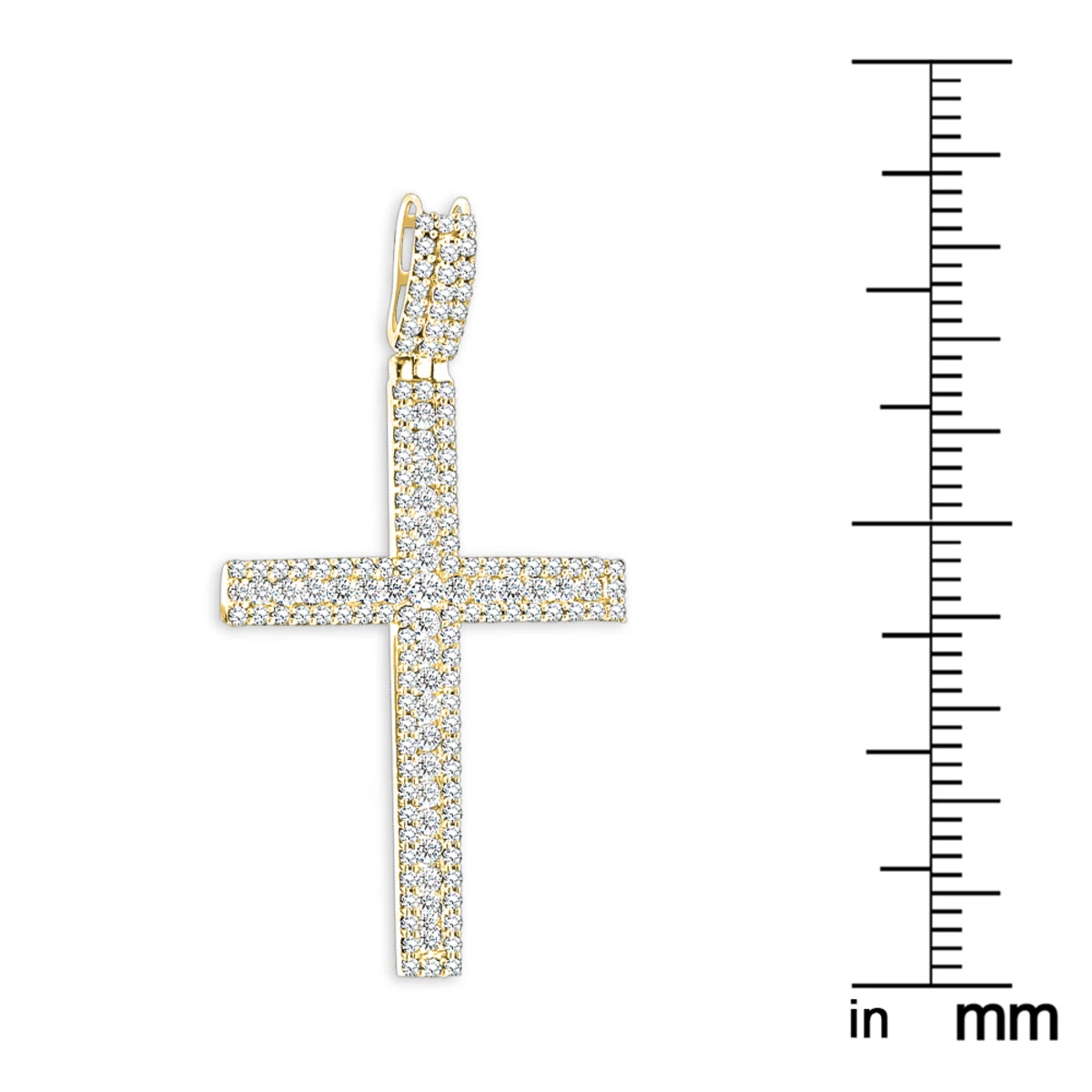 Ladies Diamond Crosses 14K White Gold Diamond Cross Pendant 1.36ct 9 Ladies Diamond Crosses 14K White Gold Diamond Cross Pendant 1.36ct - Image 7