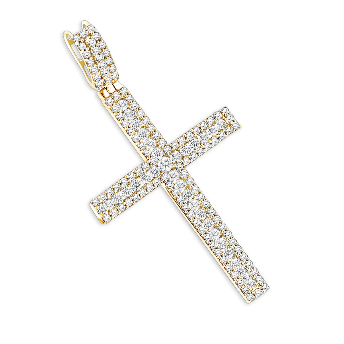 Ladies Diamond Crosses 14K White Gold Diamond Cross Pendant 1.36ct 4 Ladies Diamond Crosses 14K White Gold Diamond Cross Pendant 1.36ct - Image 2
