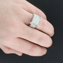 Unique Engagement Or Right Hand Ladies Diamond Ring 14K White Gold 1.35ct -Fashion Accessories Shop ladies diamond ring 14k 175ct p 42551bod