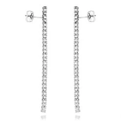 Ladies Earrings 14K White Gold String Diamond Earrings 1.54ct -Fashion Accessories Shop ladies earrings 14k gold string diamond earrings 154ct p 7121 backwh