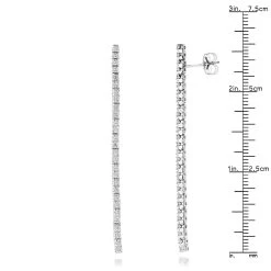 Ladies Earrings 14K White Gold String Diamond Earrings 1.54ct -Fashion Accessories Shop ladies earrings 14k gold string diamond earrings 154ct p 7121 rulerwh