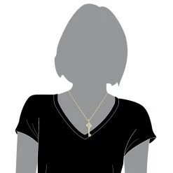 Ladies Necklaces 14K Yellow Gold Diamond Key Pendant 2 Carats -Fashion Accessories Shop ladies necklaces 14k gold diamond key pendant 200ct p 7098 bodye