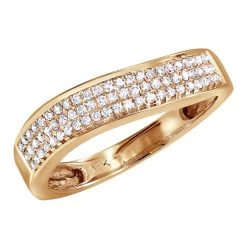 Ladies Pave Diamond Band 0.23ct 14K White Gold -Fashion Accessories Shop ladies pave diamond band 023ct 10k gold ro