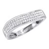 Ladies Pave Diamond Band 0.23ct 14K White Gold