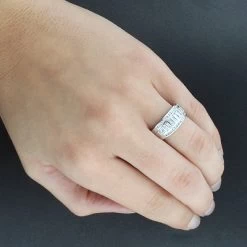 Ladies Round Baguette Diamond Wedding Band 1.05ct 14K Rose Gold -Fashion Accessories Shop ladies round baguette diamond wedding band 105ct 14k 3