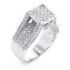 Ladies Square Diamond Engagement Ring 1.6ct 14K White Gold -Fashion Accessories Shop ladies square diamond engagement ring 16ct 14k 1