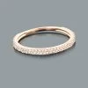 Ladies Thin Diamond Ring 0.35ct 14K Yellow Gold Stackable