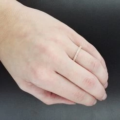 Ladies Thin Diamond Ring 0.35ct 14K Yellow Gold Stackable -Fashion Accessories Shop ladies thin diamond ring 035ct 14k stackable p 49483bod