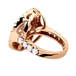 Large 5 Carat Diamond Ring For Women 14K White Gold -Fashion Accessories Shop large 5 carat diamond ring for women in 14k yellow rose or white gold backro