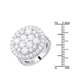 Large 5 Carat Diamond Ring For Women 14K White Gold -Fashion Accessories Shop large 5 carat diamond ring for women in 14k yellow rose or white gold rulerwh 20211228