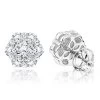 6 Carat Look Large Diamond Cluster Earrings 14K White Gold Studs 2 Carats -Fashion Accessories Shop large diamond cluster earrings 190ct 14k p 45523 wh