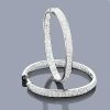 Large Hoops 14K White Gold Inside Out Diamond Hoop Earrings 3.47 -Fashion Accessories Shop large hoops 14k inside out diamond hoop earrings 347 p 40623