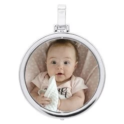 Large Personalized Diamond Circle Photo Pendant 14K Yellow Gold Round Picture Medallion 13 Large Personalized Diamond Circle Photo Pendant 14K Yellow Gold Round Picture Medallion -Fashion Accessories Shop large personalized diamond circle photo pendant 14k gold round picture medallion 000941 back white