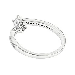 Love And Friendship 14K White Gold 2 Stone Diamond Ladies Ring By Luxurman 0.35ct -Fashion Accessories Shop love and friendship 14k gold 2 stone diamond ladies ring by luxurman 035ct backwh